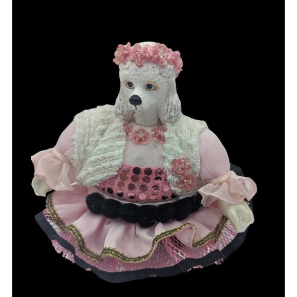 Katherine's Collection Wayne Kleski trinket box poodle dog pink black Rare HTF 7 - Picture 1 of 11